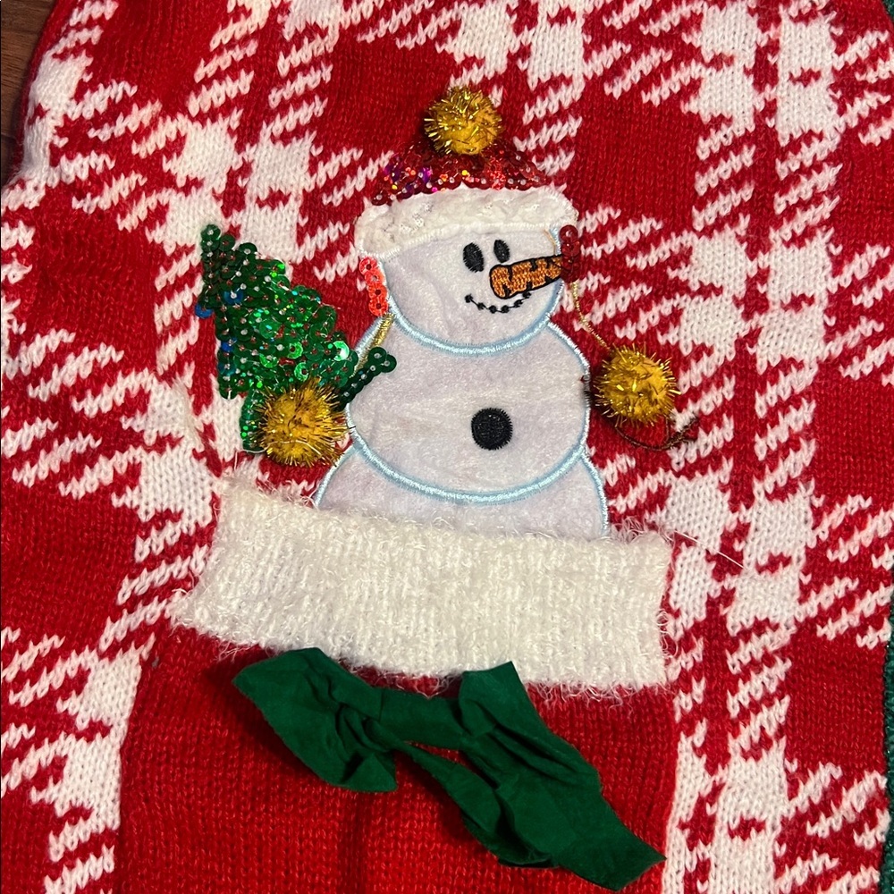 Celebrate Together snowman glitter Christmas Sweater women’s size S - Picture 5 of 11